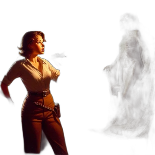 creature, dress, robot, staff transparent PNG cut-out