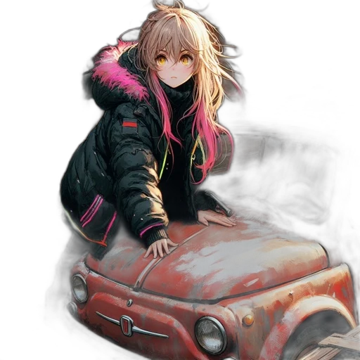 car, jacket, animal, weapon transparent PNG cut-out
