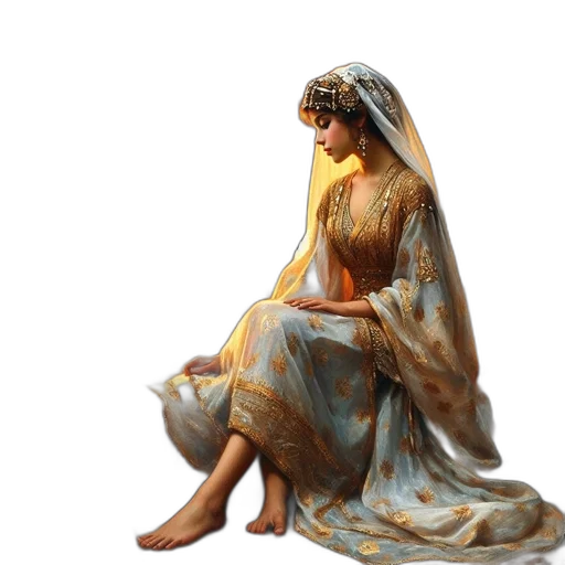 dress, jewelry, crown, concept art transparent PNG cut-out