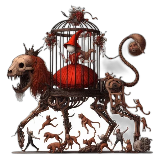 creature, concept art, fantasy art, pixel art transparent PNG cut-out