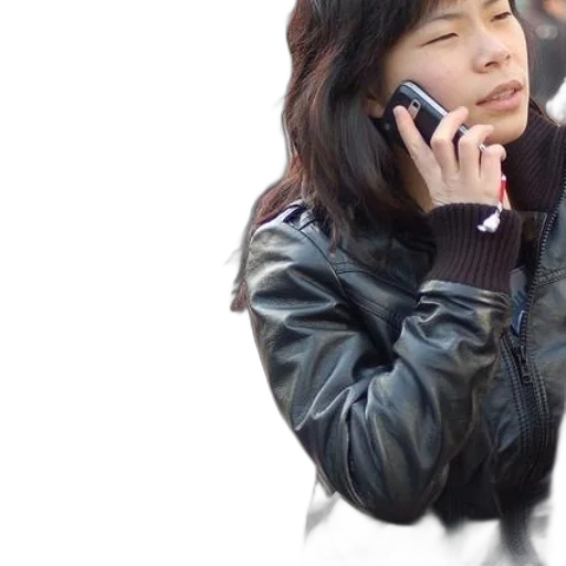 jacket, face, creature, staff transparent PNG cut-out