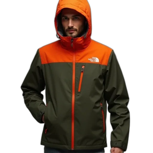 jacket, 3d render, men, designed transparent PNG cut-out