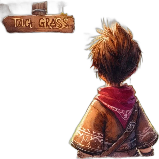 concept art, fantasy art, pixel art, elf-like transparent PNG cut-out