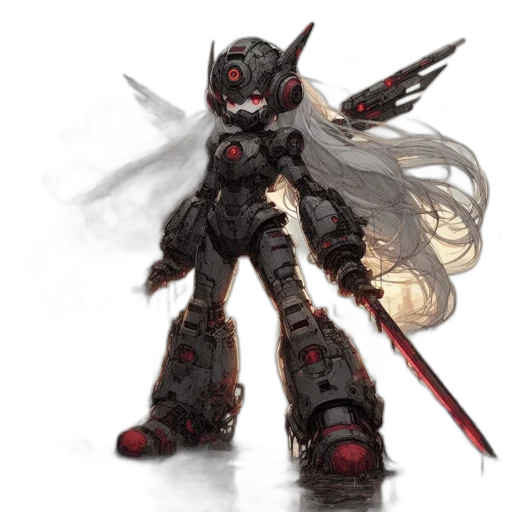 weapon, sword, robot, concept art transparent PNG cut-out