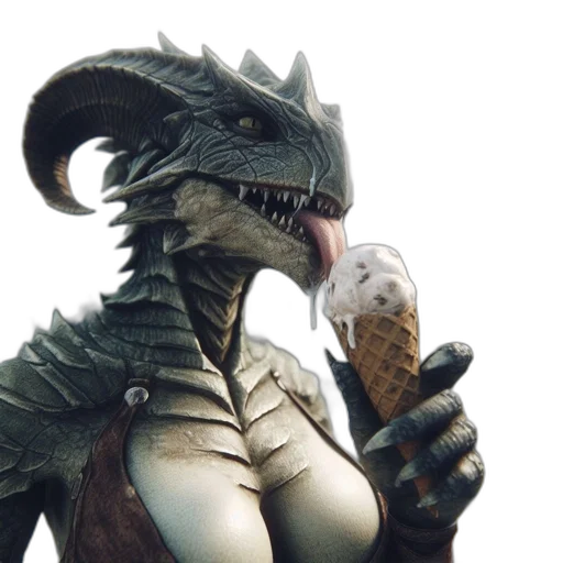 dragon, creature, food, animal transparent PNG cut-out