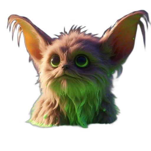creature, animal, dragon, staff transparent PNG cut-out