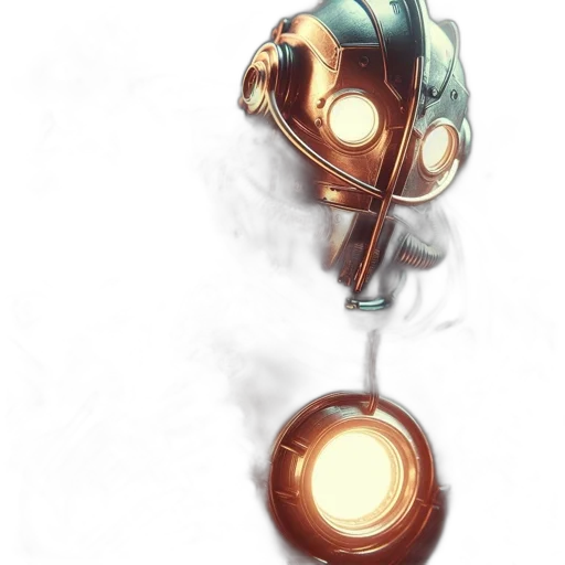 robot, weapon, staff, mask transparent PNG cut-out