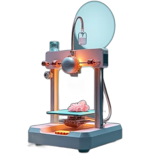 robot, jewelry, 3d render, printer transparent PNG cut-out