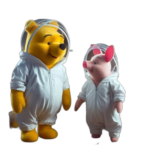 3d render, concept art, outer space, winnie transparent PNG cut-out