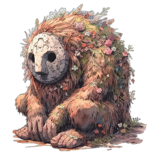 creature, animal, face, mask transparent PNG cut-out
