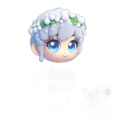 crown, creature, flower, staff transparent PNG cut-out