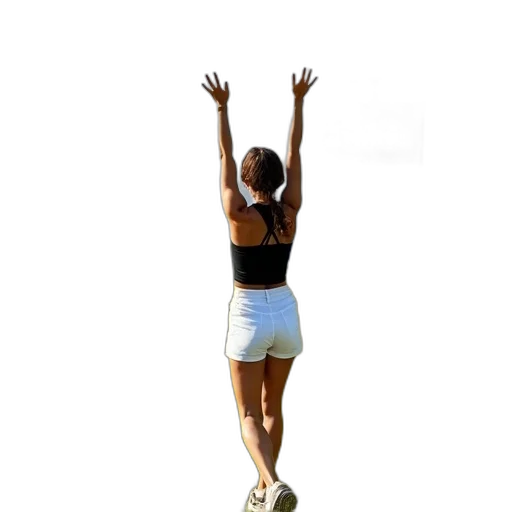 dress, staff, 3d render, photorealistic transparent PNG cut-out