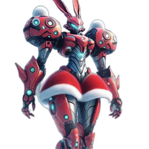 robot, weapon, concept art, 3d render transparent PNG cut-out