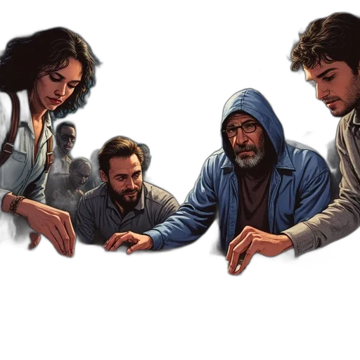 jacket, concept art, comic book art, photorealistic transparent PNG cut-out