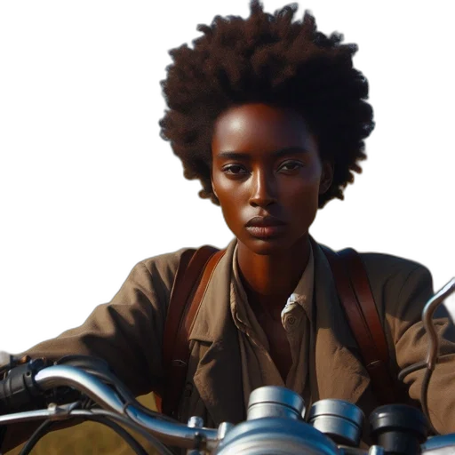 jacket, hair, face, concept art transparent PNG cut-out