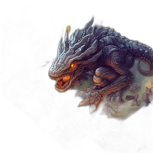 dragon, creature, animal, crown transparent PNG cut-out