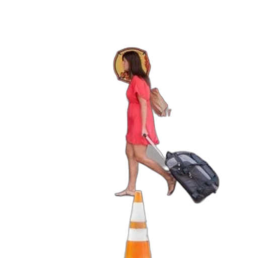 umbrella, hat, staff, dress transparent PNG cut-out