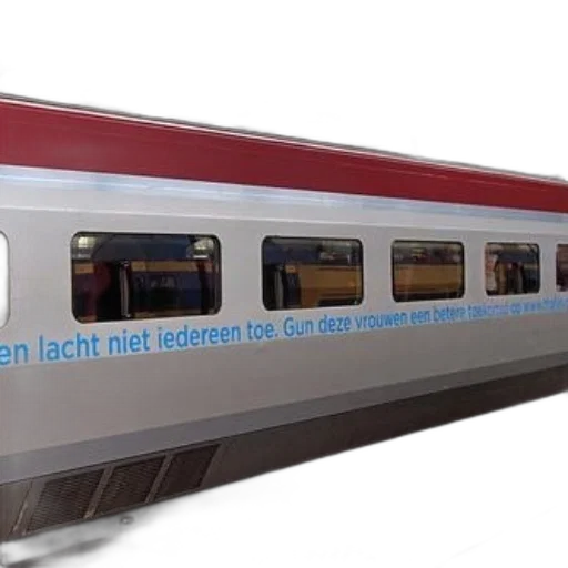 3d render, train, car, blue transparent PNG cut-out
