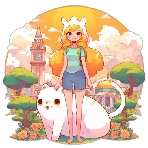 staff, crown, dress, animal transparent PNG cut-out
