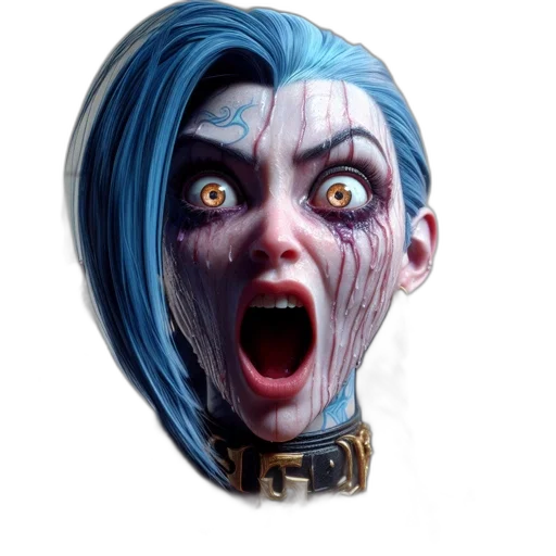 face, mask, creature, concept art transparent PNG cut-out