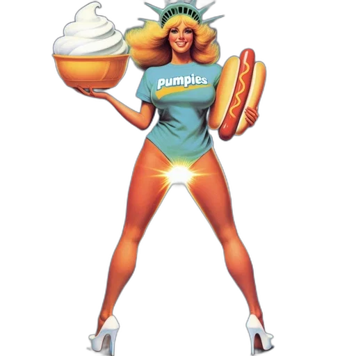 food, concept art, pixel art, vaporwave transparent PNG cut-out