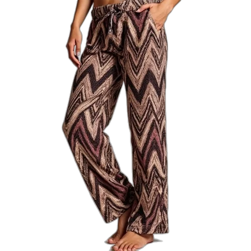 earth tones, lulus, pants, zigzag transparent PNG cut-out