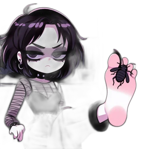 creature, mask, flower, dress transparent PNG cut-out