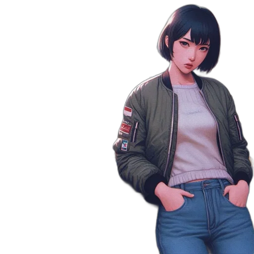 jacket, weapon, robot, concept art transparent PNG cut-out