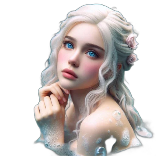 face, dragon, crown, dress transparent PNG cut-out