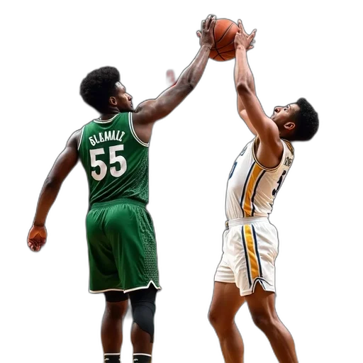concept art, 3d render, basketball, player transparent PNG cut-out