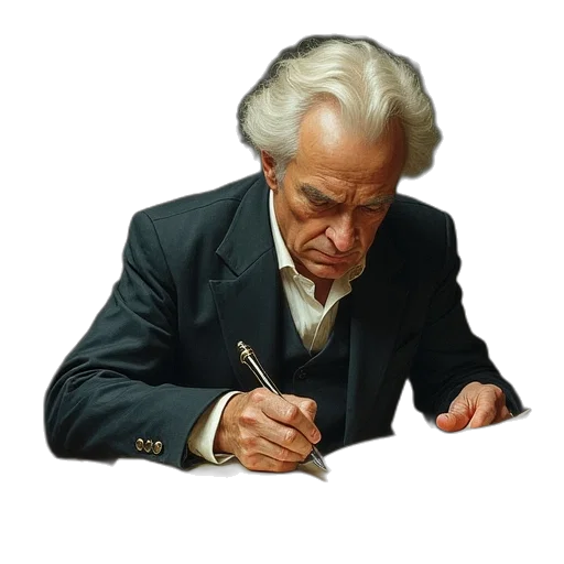 face, staff, hair, jacket transparent PNG cut-out