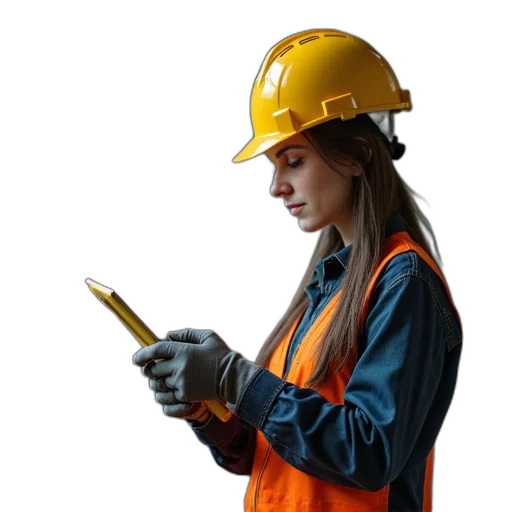 staff, jewelry, female, worker transparent PNG cut-out
