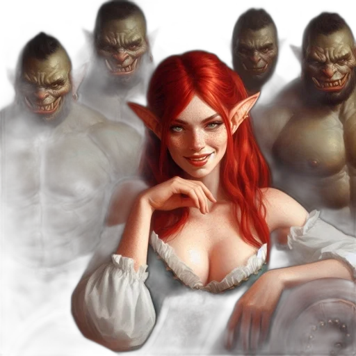 fantasy art, concept art, comic book art, photorealistic transparent PNG cut-out