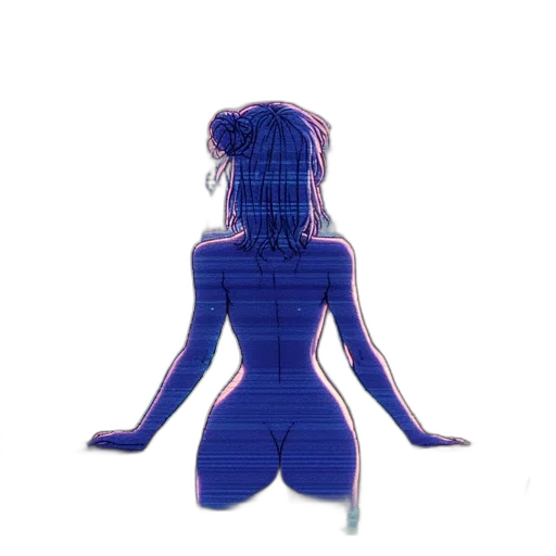 dress, robot, hair, staff transparent PNG cut-out