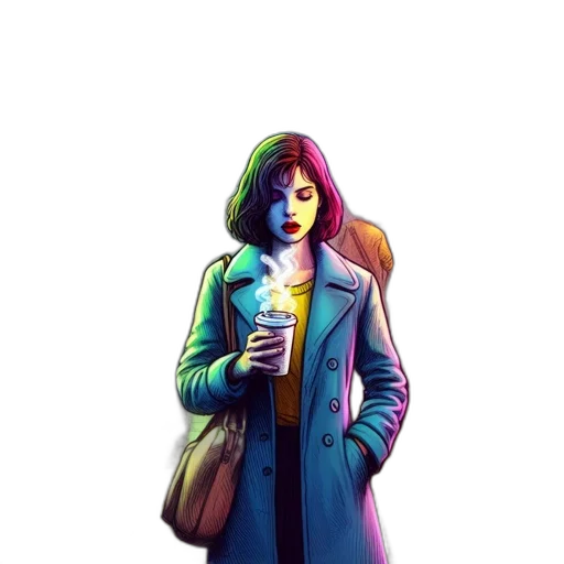 jacket, bottle, face, dress transparent PNG cut-out