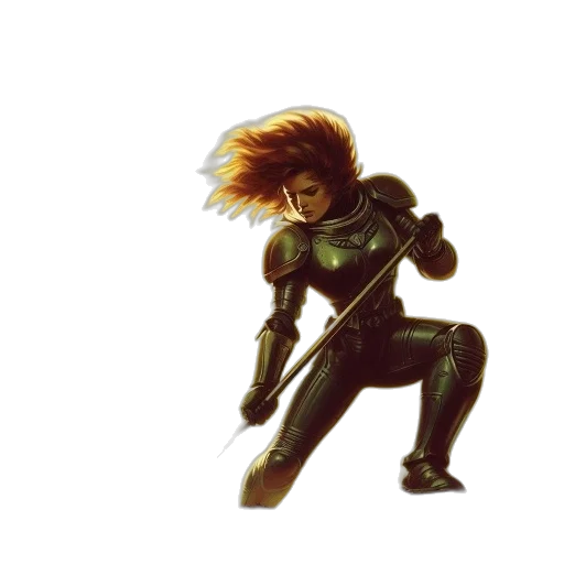 hair, weapon, sword, robot transparent PNG cut-out