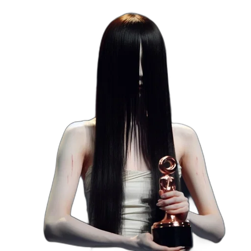 hair, staff, dress, jewelry transparent PNG cut-out