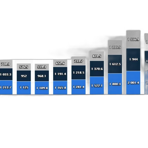 blue, bar, chart, shows transparent PNG cut-out