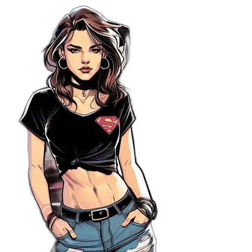 comic book art, concept art, cartoon, pixel art transparent PNG cut-out