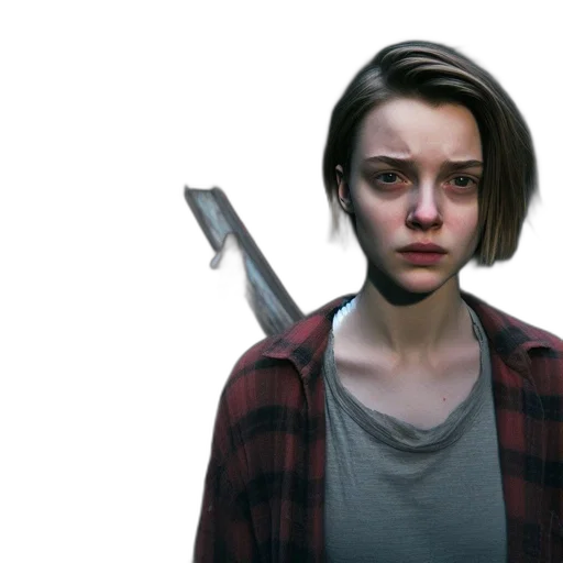 jacket, face, weapon, robot transparent PNG cut-out