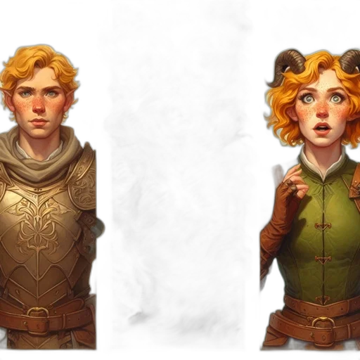 concept art, fantasy art, comic book art, 3d render transparent PNG cut-out