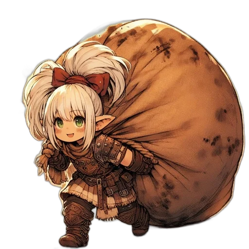 creature, dress, food, weapon transparent PNG cut-out