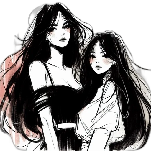 hair, dress, creature, concept art transparent PNG cut-out