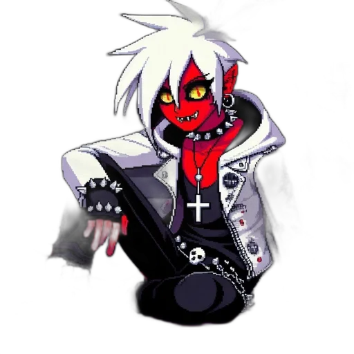jacket, mask, creature, staff transparent PNG cut-out