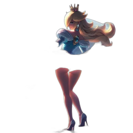 dress, crown, staff, weapon transparent PNG cut-out