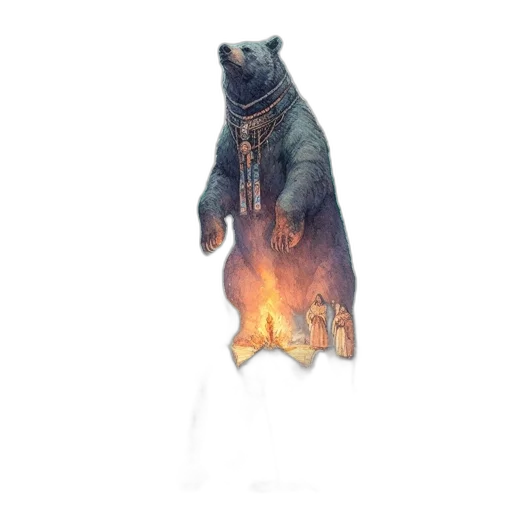animal, creature, staff, jacket transparent PNG cut-out