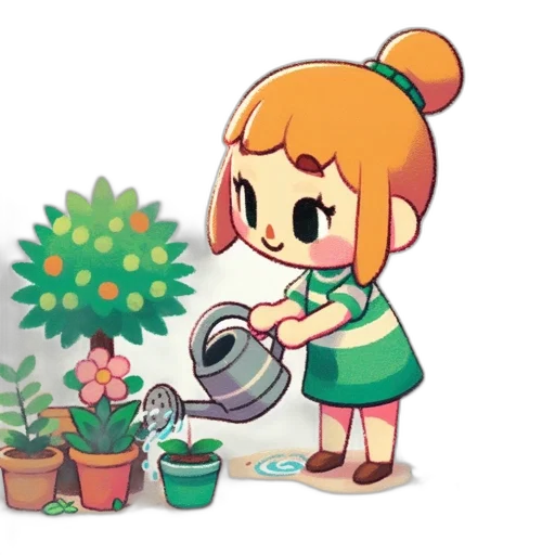 staff, weapon, flower, creature transparent PNG cut-out