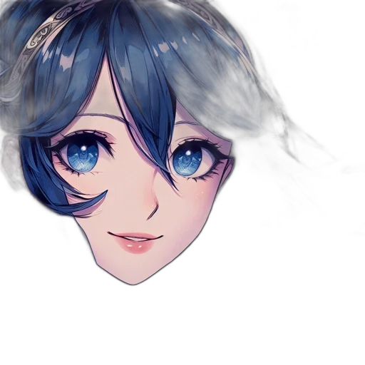 face, mask, crown, hair transparent PNG cut-out