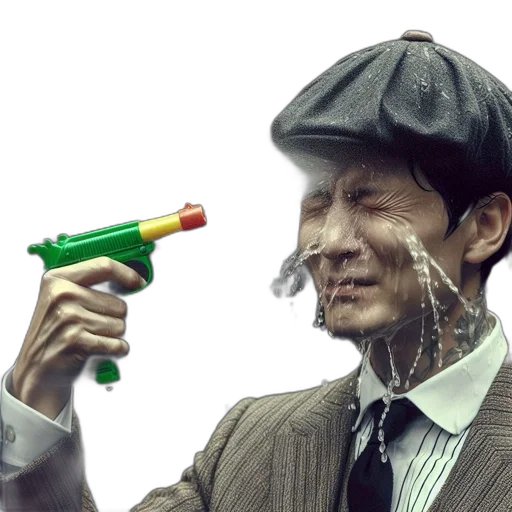 weapon, hat, face, umbrella transparent PNG cut-out