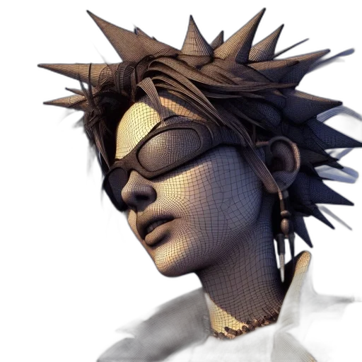 mask, face, staff, 3d render transparent PNG cut-out